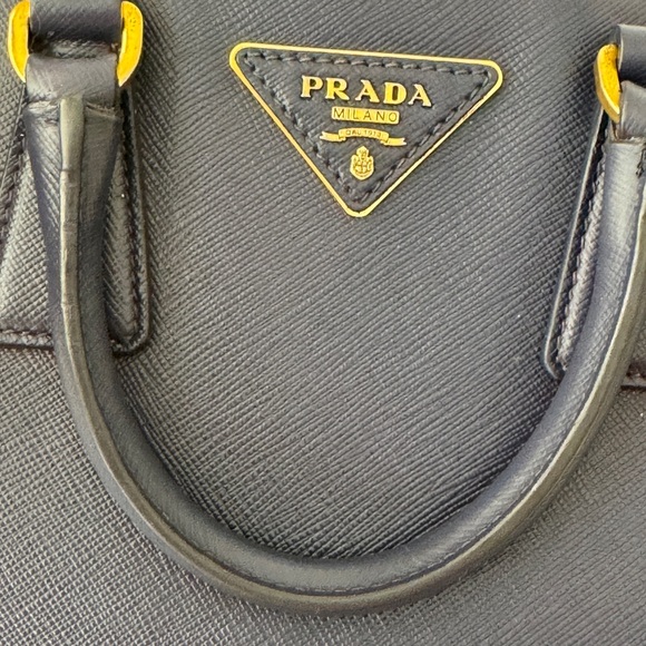 Prada Purple Saffiano Lux Leather Small Promenade Crossbody Bag - Picture 14 of 16